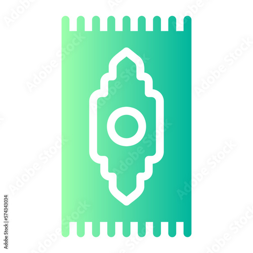 prayer mat gradient icon