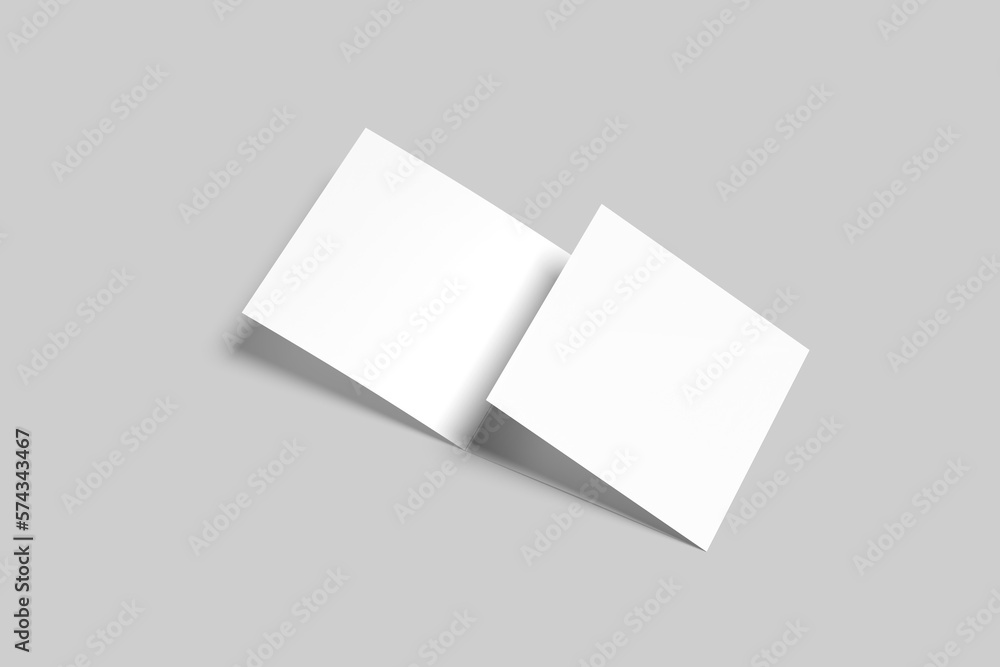 Blank Square Tri-fold II Blank Square Tri-fold II