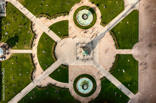 Schlossplatz in Stuttgart, Germany photo