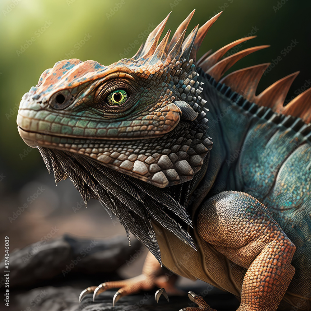 Obraz premium close up of a iguana
