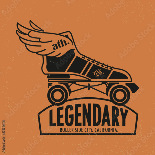 skateboard illustration and type for print