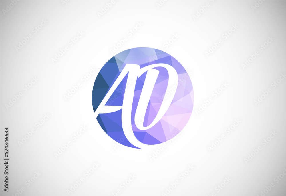 Initial Letter A D Low Poly Logo Design Vector Template. Graphic Alphabet Symbol For Corporate Business Identity Initial Letter A D Low Poly Logo Design Vector Template. Graphic Alphabet Symbol For Corporate Business Identity