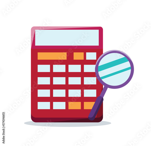 calculator cartoon vector illustration	