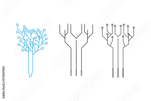 Creative circuit tree set design