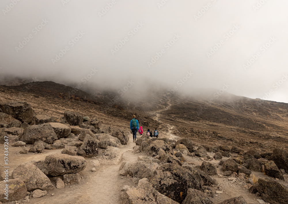 Chilly Adventure: Hiking Along a Cold Mountain Path Chilly Adventure: Hiking Along a Cold Mountain Path