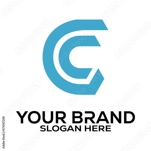 Free Download Cc c c white yellow gold golden luxury alphabet letter logo ico - GFXLoad