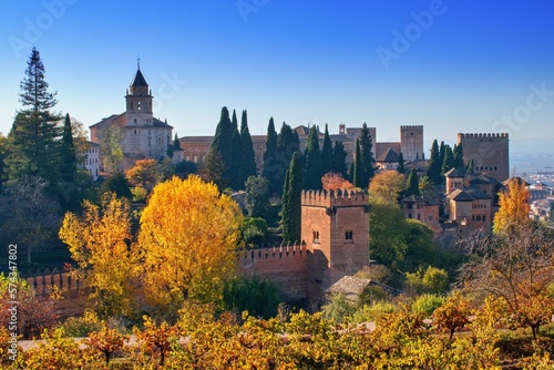 Alhambra moorish castle -  Granada, Spain
