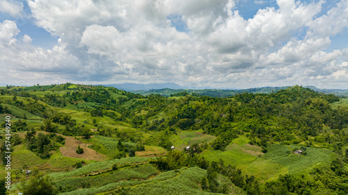Rice plantations and farmland from the tropics. Negros, Philippines © Alex Traveler