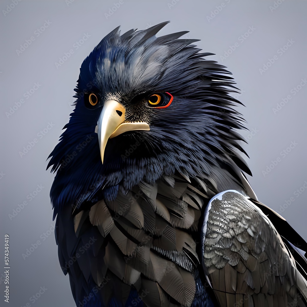 Fototapeta premium portrait of a raven