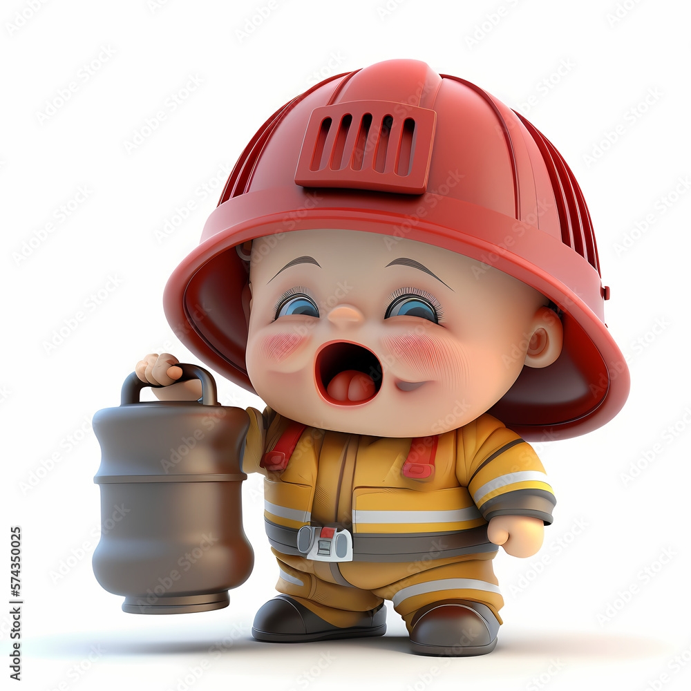 Fire Fighter. Generative AI