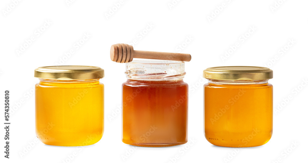 Composition of honey of different colors isolated. Composition of honey of different colors isolated.