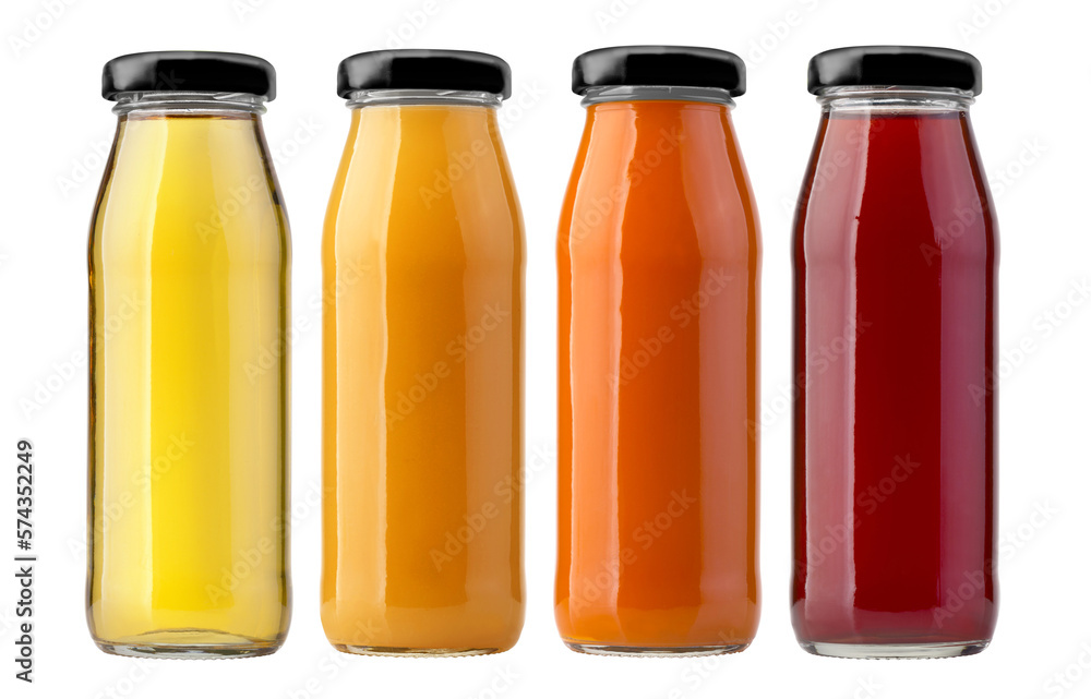 juice bottles isolated juice bottles isolated