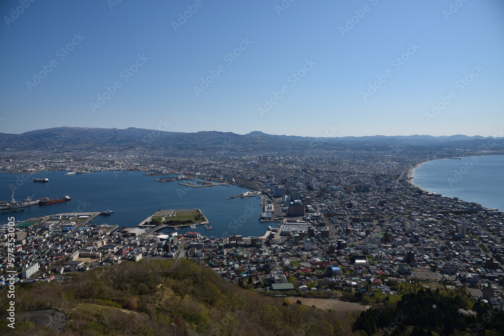 Scenic view of Hakodate, Hokkaido Scenic view of Hakodate, Hokkaido