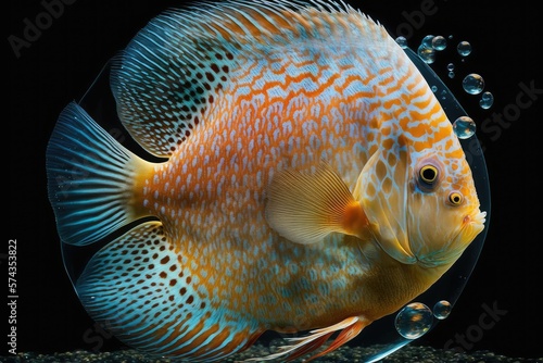 Pompadour It is a freshwater fish in the genus Symphysodon in the Cichlid family.