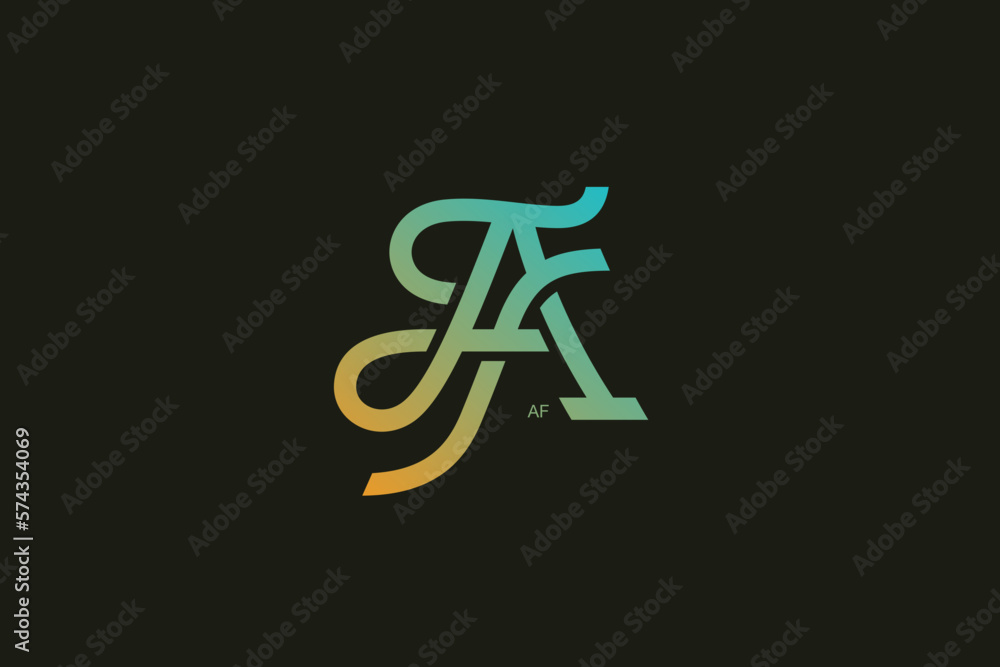 Letter A and F Monogram Logo Design Vector Letter A and F Monogram Logo Design Vector