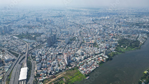 Landmark81-Saigon-Vietnam Ho Chi Minh City at Light and Dark- Drone Shots-Sky shots- Sky pictures