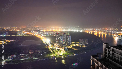 Landmark81-Saigon-Vietnam  Ho Chi Minh City at Light and Dark- Drone Shots-Sky shots- Sky pictures © Acer Lagentroy 