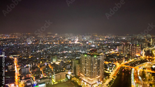Landmark81-Saigon-Vietnam Ho Chi Minh City at Light and Dark- Drone Shots-Sky shots- Sky pictures © Acer Lagentroy 