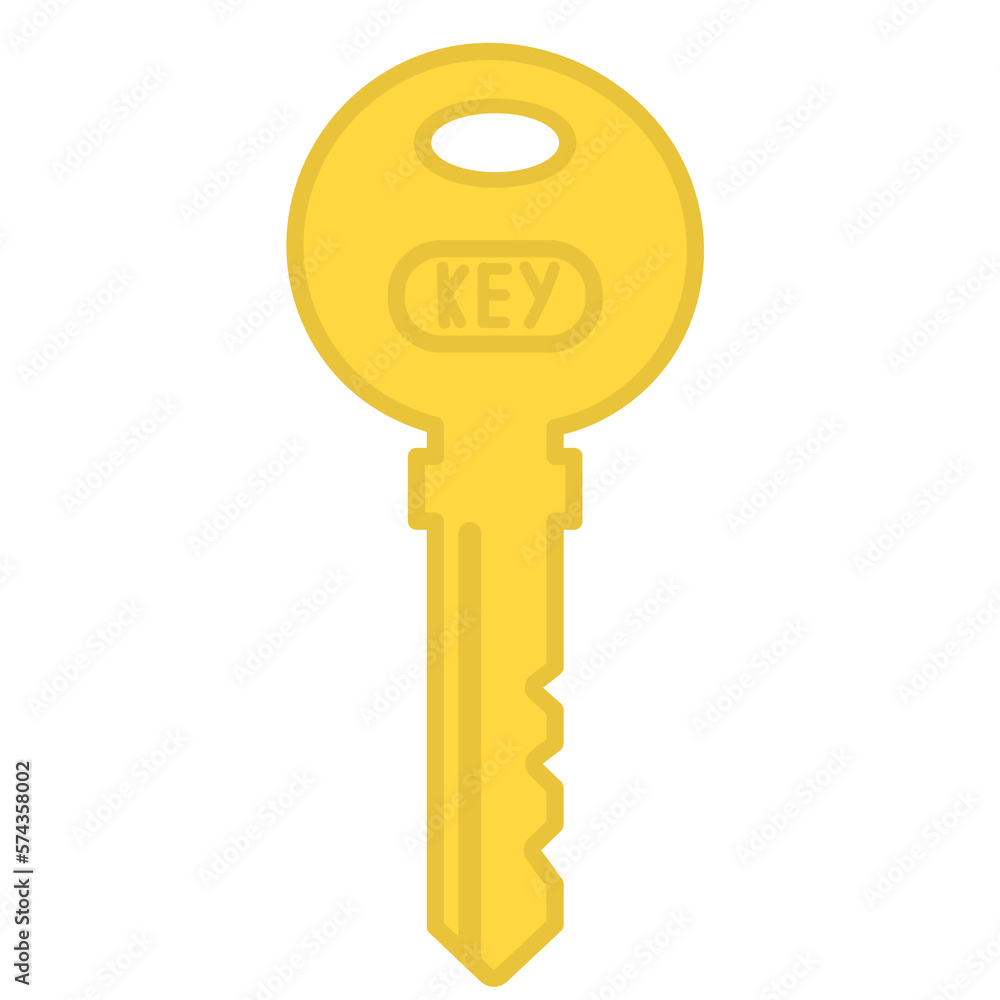 golden key isolated on white background golden key isolated on white background