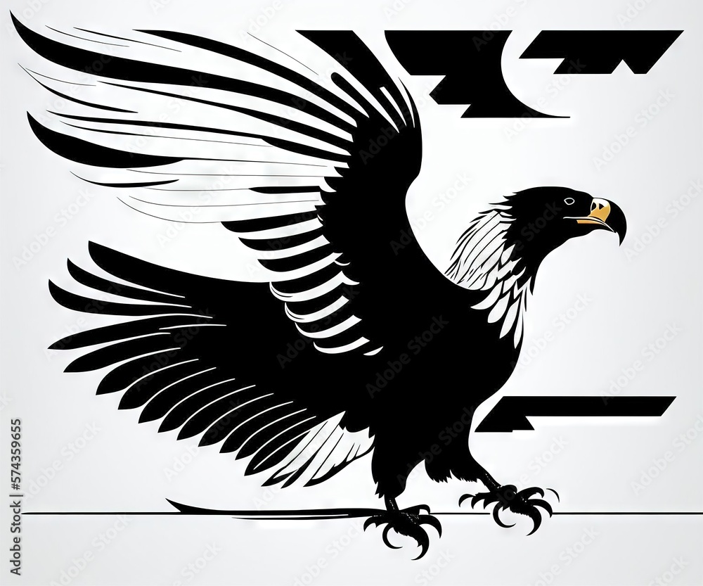 Obraz premium Logotype head of a eagle