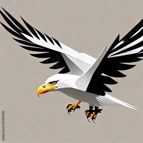 Logotype head of a eagle