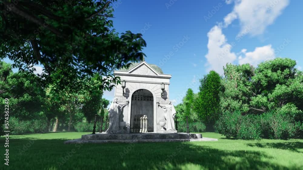 Mausoleum and Garden 3D Video Animation Mausoleum and Garden 3D Video Animation