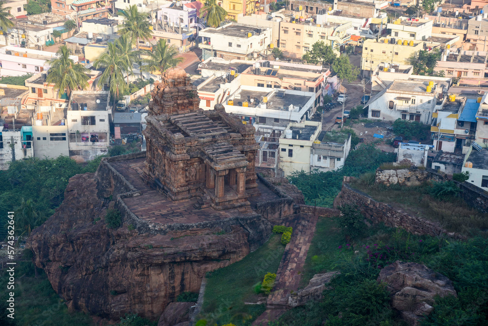 Malegitti Shivalaya temple on top of hillock which was built by the Chalukyas