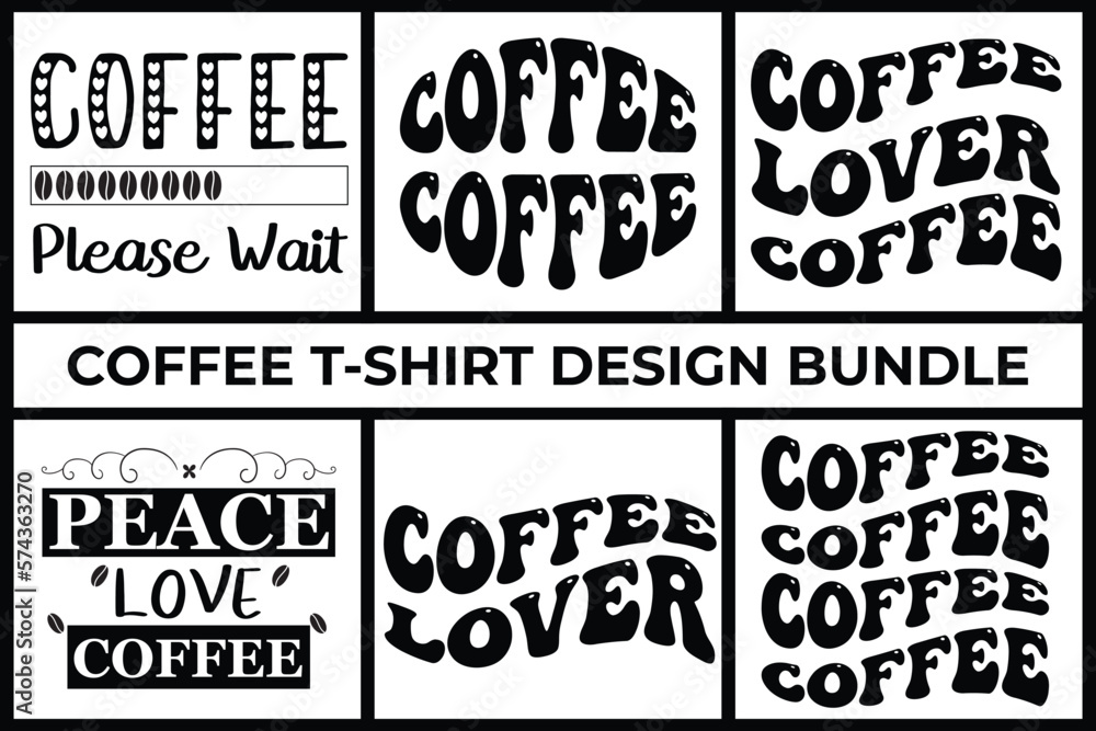 Coffee Lover T-shirt Design Bundle Coffee Lover T-shirt Design Bundle