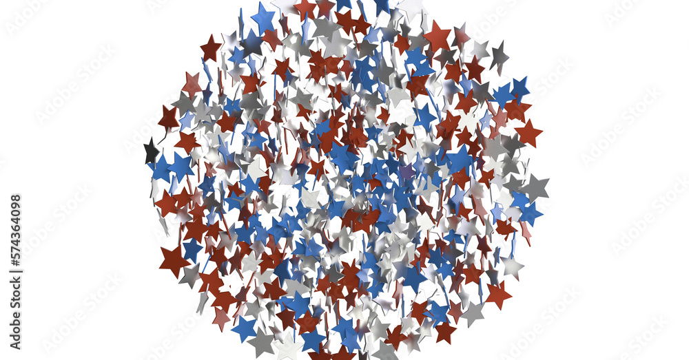Stars - stars confetti on american independence day party Stars - stars confetti on american independence day party