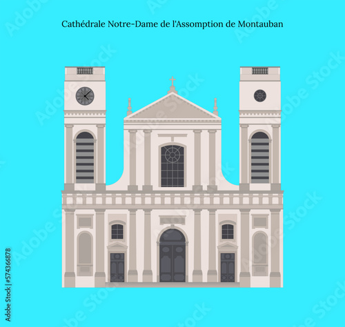 Cathédrale Notre-Dame-de-l'Assomption de Montauban, France photo