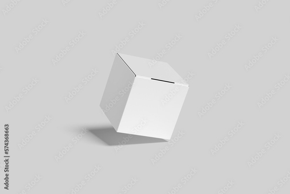 Blank Square Box Mock-up