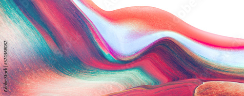 Abstract Colorful Neon Wave Paint Stroke Fluid Liquid 