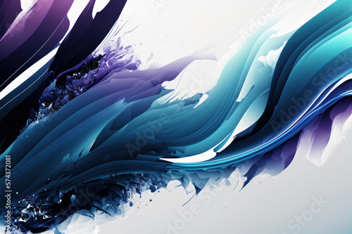  Abstract waves background. Generative AI