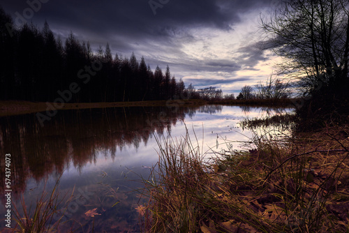 Retention reservoir called Lipnica Morskie Oko by the locals (Beskid Mały) © Piotr