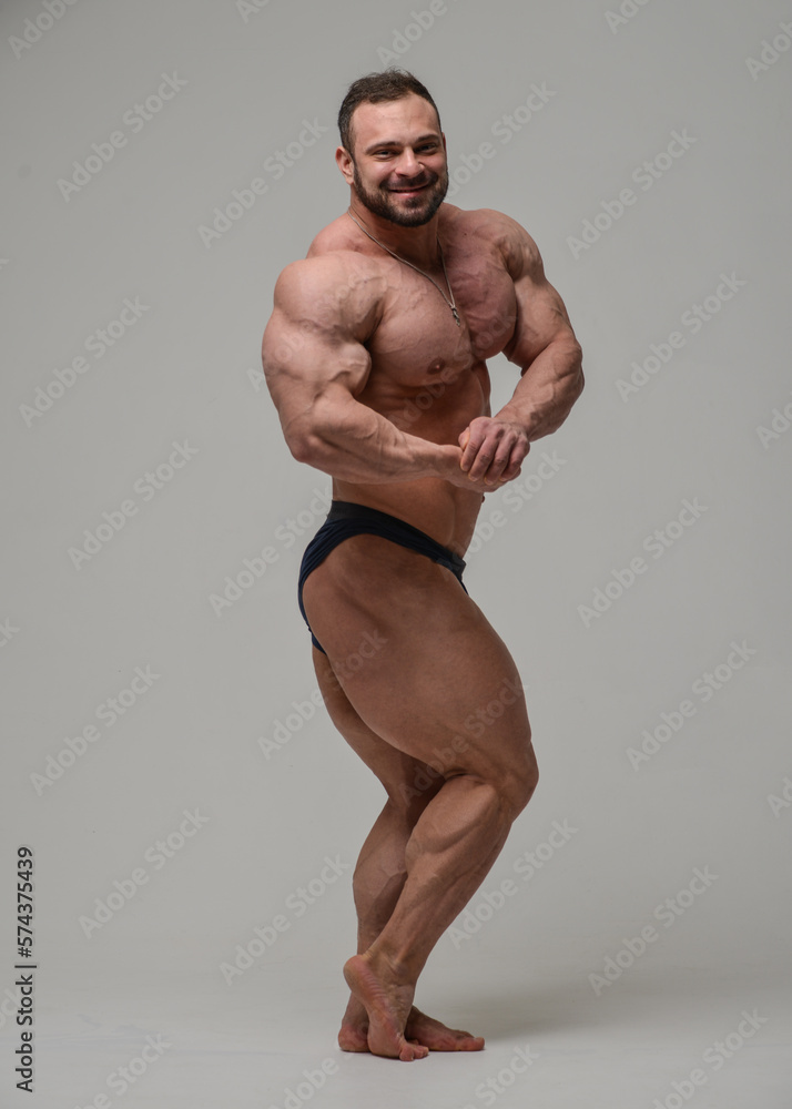 Fitness male model posing