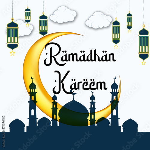 stock ramadan kareem template