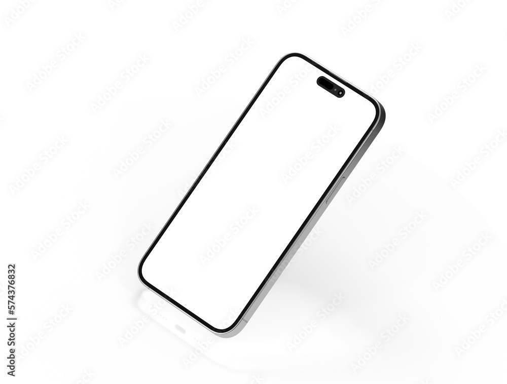 realistic smartphone template mockup for user experience presentation. Stylish concept design for websites, applications and landing pages.