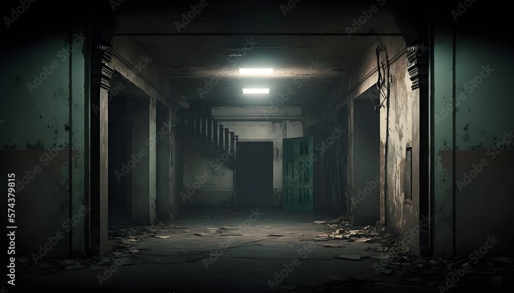 Abandoned vacant and creepy basement