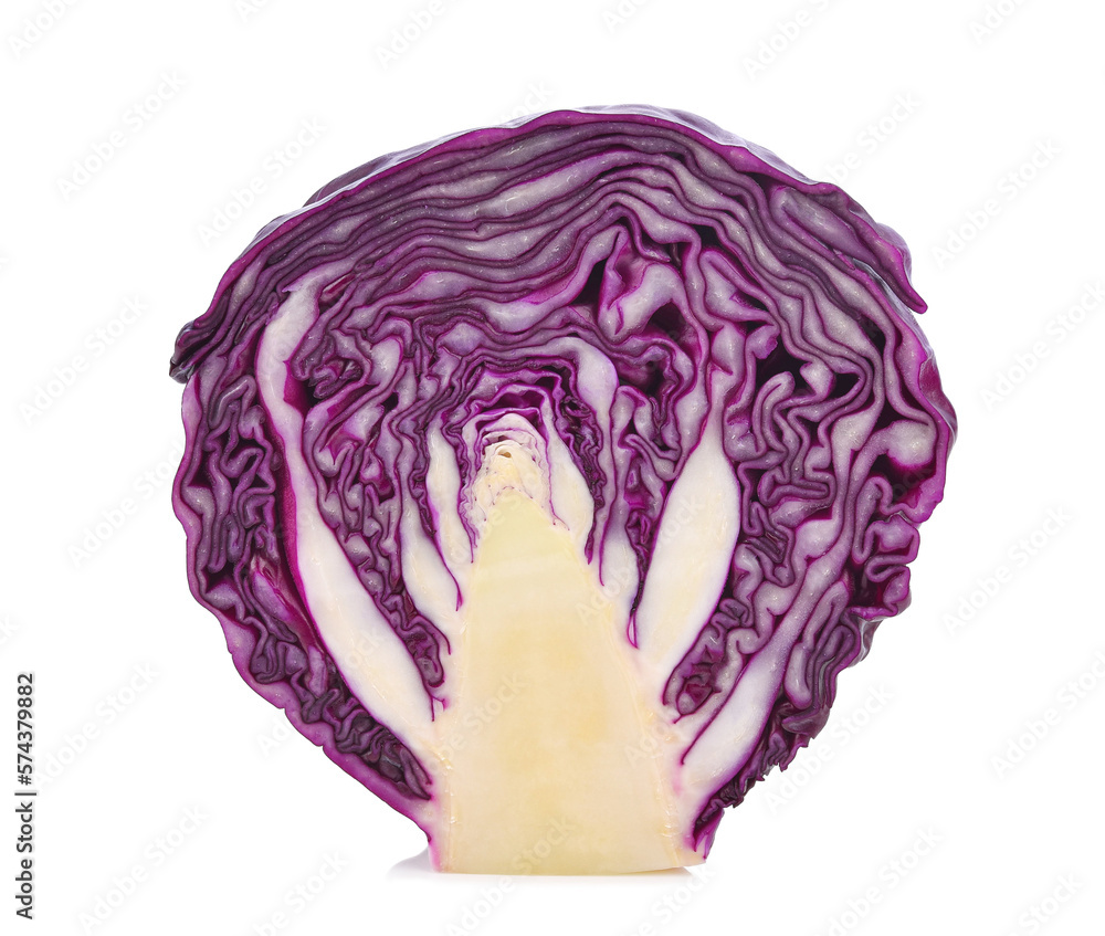 Slice of red cabbage isolated on transparent background. PNG Slice of red cabbage isolated on transparent background. PNG