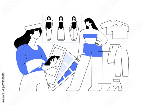 Personal stylist abstract concept vector illustration.