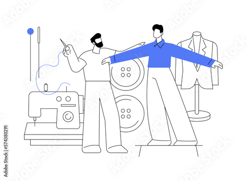 Men style and fashion abstract concept vector illustration.