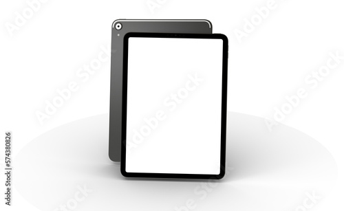 Blank screen realistic tabl...