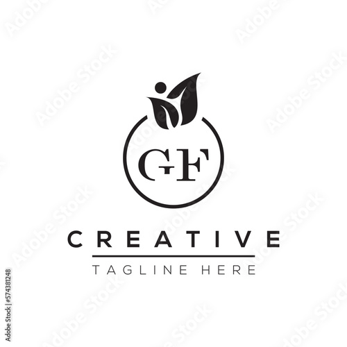 Modern unique creative letter GF logo design.GF letter logo Design Vector Icon.