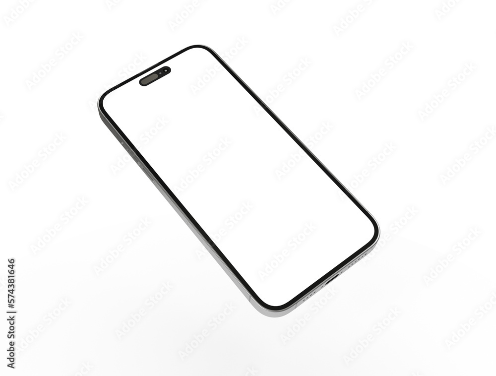 mobile smartphone device digital isolated 3d