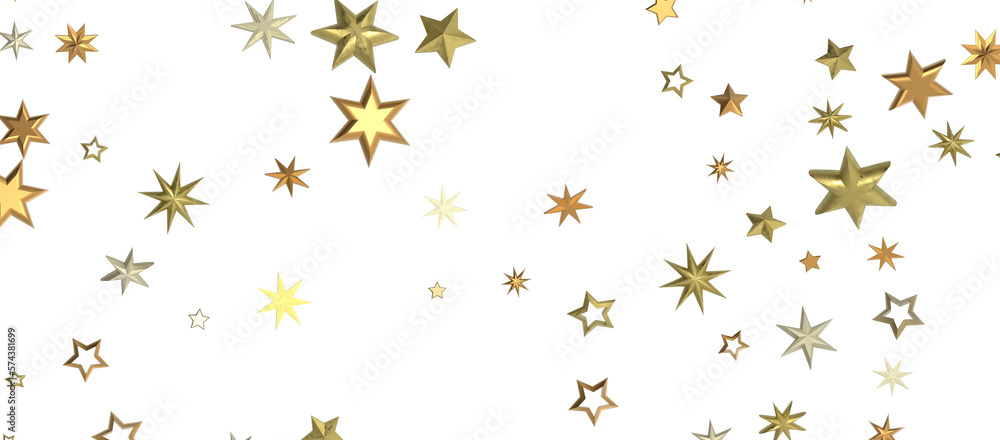 Banner with golden decoration. Festive border with falling glitter dust and stars. Banner with golden decoration. Festive border with falling glitter dust and stars.