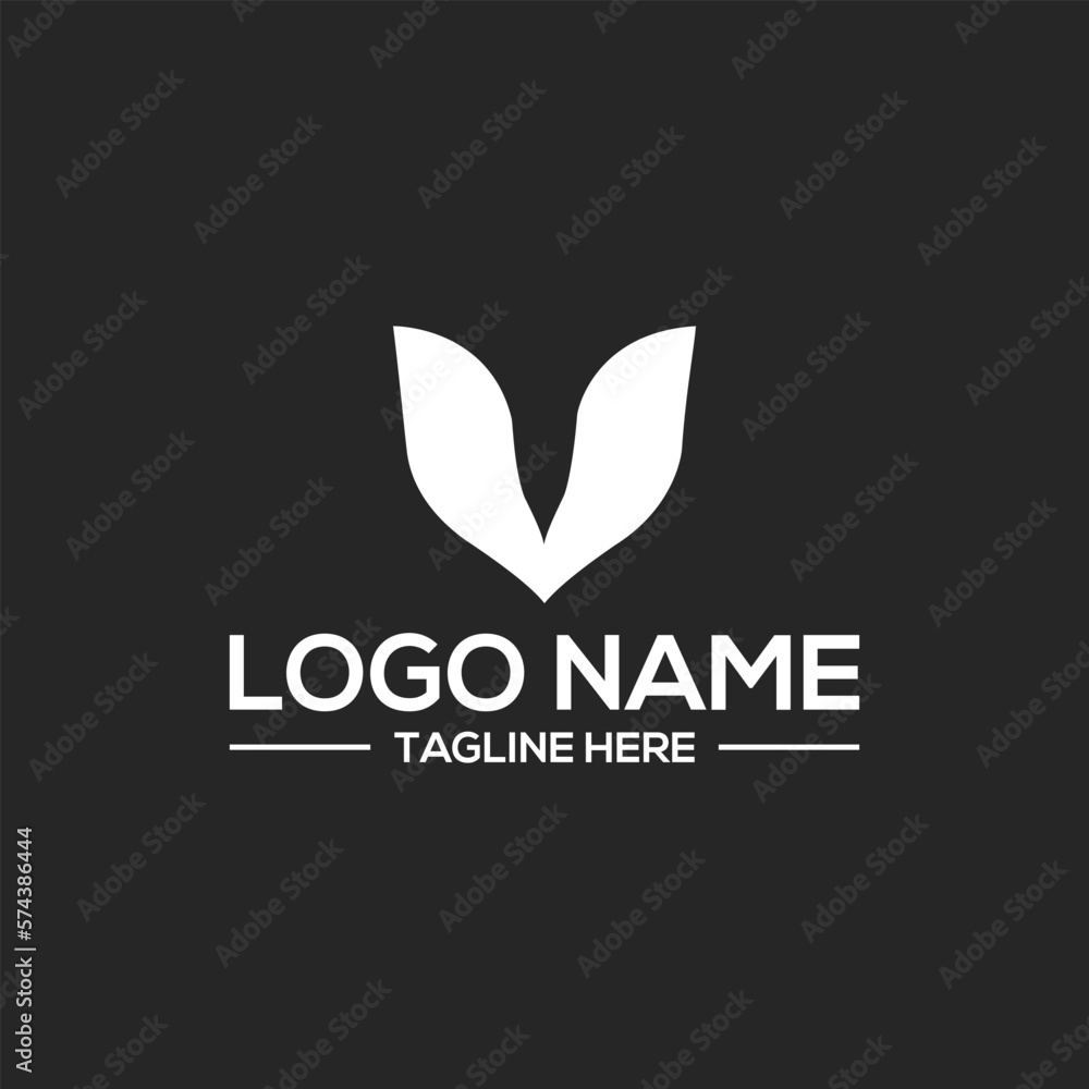 modern V logo designs modern V logo designs