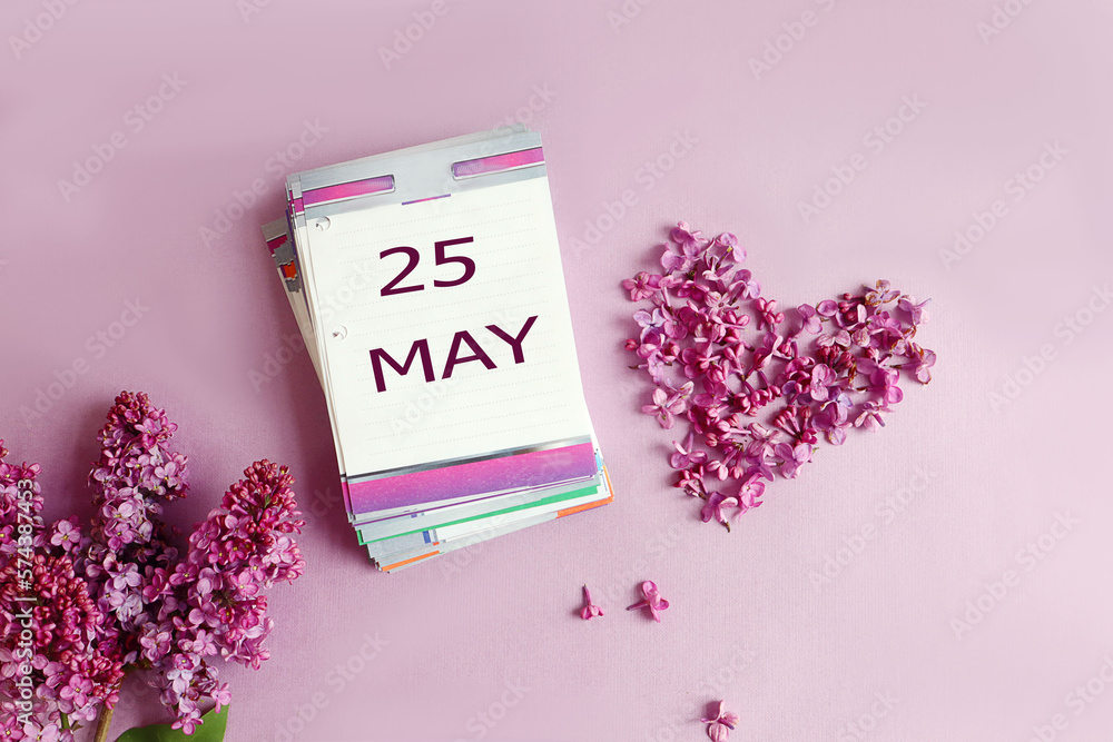 calendar-for-may-25-a-desk-calendar-with-the-numbers-25-the-name-of