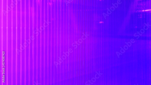 iridescent polycarbonate in perspective view use as background  banner  wallpaper. polycarbonate plastic texture. colorful material corrugated surface. abstract modern neon purple and pink background.