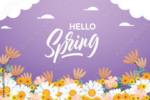 Colorful spring background design