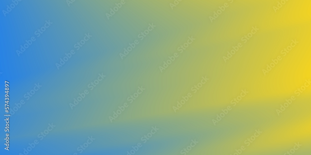 Abstract Blurred blue and yellow background. Soft gradient backdrop with place for text. Design for banner, poster. Vector illustration